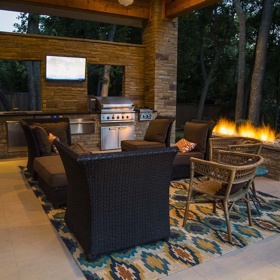 outdoor living natural modern fire pit residential landscape architect design build Original Landscape Concepts